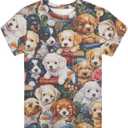WELLFLYHOM Kids Tshirts Girls Boys Short Sleeve Crewneck Tees Shirts Casual Sport Pullover Tops Size 3-16 Years