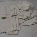 RUVANTI 100% Cotton Twin Sheets Set, 3 Pieces, Soft & Breathable Percale Weave Bedding, Deep Pocket 16", Hotel Standard, Crisp Cool Feel, Durable, Perfect Dyed Bed Sheet, Ivory