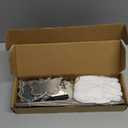 Metal Plant Labels, Tall Outdoor Butterfly Garden Markers for Flowers, Fruits and Vegetables, 304 Stainless Steel Weatherproof Signs (25 Packs, 4" x 2.3", Silver Butterfly Design)