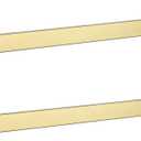 LANC 2-Pack Brushed Gold Bathroom Towel Bars 23.6-Inch Bath Towel Rail Square Towel Racks Kitchen Towel Holders Stainless Steel Wall Mount Towel Hanger Towel Rods,A8804-6BG