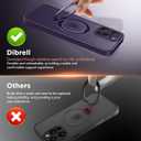 Magnetic for iPhone 15 Pro Max Case,[Unbreakable & Magnetic Stand] [Military-Grade Protection] [Phone Case Compatible with MagSafe] Slim Translucent Matte Shockproof Phone Cover,Deep Purple