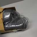 Office Chair Seat Cushion for Long Sitting Workers - L-Shaped Ergonomic Memory Foam with Tailbone Support & Adjustable Strap (Dark Gray)