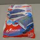 6 Pack Large Vacuum Storage Bags for Comforters, Blankets & Clothes  Vacuum Sealed Compression Bags with Hand Pump  Space Saver Storage Bags for Bedding, Moving, Travel & Organization