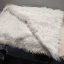 Latepis White Faux Fur Sheepskin Rug 4x6 for Living Room, Fluffy Washable Rug for Bedroom, Playroom, Luxury Room Decor, Rectangle