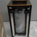 2-Pack Outdoor Wall Lights Fixture, Exterior Waterproof Outdoor Wall Sconces Lantern with Crystal Bubble Glass, Modern Brown Outside Lighting for Porch, House, Patio, Front Door