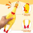 2 x POPLAY Screaming Chicken, Squeaky Chicken Dog Toys Gag Gifts Prank Novelty Toy Party Favors for Kids Adults April Fools Pranks Goodie Bag Fillers Basket Stuffers