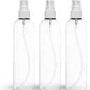 BRIGHTFROM Fine Mist Spray Bottles 8 oz, Empty Refillable Containers - Essential Oils, Disinfectant Spray, Water - Pack of 3