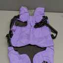 Doglay Dog Coat with Harness, Reflective Warm Dog Jacket Waterproof Puppy Winter Coat for Cold Weather, Adjustable Fleece Jacket for Dogs (Light Purple) X-Large