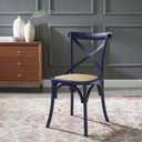 Modway Gear Dining Side Chair, Midnight Blue, Pack of 1
