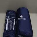 Hikenture Double Sleeping Pad for Camping, 4" Extra-Thick Camping Mattress 2 Person, Inflatable & Ultralight Sleeping Mat for Backpacking, Hiking (Navy Pumpsack, Full XL)