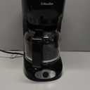 Mueller 12-Cup Drip Coffee Maker - Borosilicate Carafe, Auto-Off, Reusable Filter, Anti-Drip, Keep-Warm Function, Clear Water Level Window Coffee Machine, Kitchen Essentials & Accessories (Black)