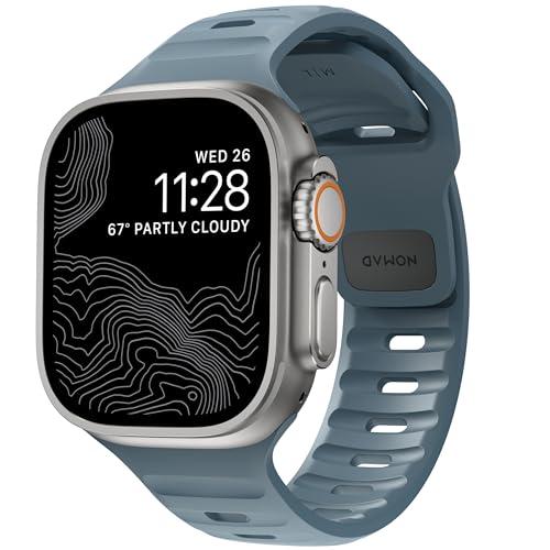 Nomad Sport Band - 45mm | Marine Blue Apple watch ultra 1-3 bands, Designed to give your Apple Watch a modern and athletic look for intense workouts and everyday wear, Compatible with New Series 11, Ultra 1-3, Series 1-10, and SE