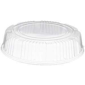 CaterLine Plastic Round Dome Lid, 14-Inch, Clear (25-Count)