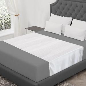 CoolShields Waterproof Bed Pads Incontinence 76" x 36" (King) Washable Reusable Mattress Protector Bedwetting Pad for Kids, Adults, Elderly, and Pets (White)