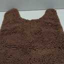 OLANLY Toilet Rugs U-Shaped 24x20, Extra Soft Absorbent Chenille Contour Bathroom Rugs for Toilet, Dry Quickly, Machine Washable, Non-Slip Bath Mat, Brown