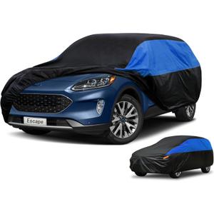 Ford Car Cover Custom Fit Ford Escape Waterproof All Weather, Lightweight Full Exterior Cover for Automobiles Outdoor Sun UV Rain Dust Snow Wind Protection.