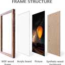 16x20 inch Rustic Poster Frame | Polished Plexiglass. Hanging Hardware Included, 2 Pack
