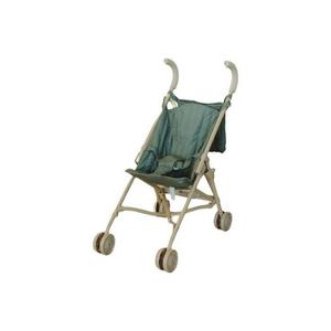 Doll Stroller – Neutral Color Lightweight & Flexible Stroller - Baby Doll Stroller for Kids 3+ - Chic Floral Print - 22" (Olive Green)