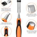 4 Piece Wood Chisel Sets Woodworking Tools Set, Wood Chisels for Woodworking with Steel Hammer End, Wood Tools Chisel Set Woodworking with Ergonomic Plastic Handle