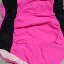 Aidonger Women's One Piece Tummy Control Swimsuit Ruched Slimming Bathing Suit Color Block Swimwear L