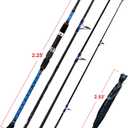 Fiblink Surf Spinning Fishing Rod Carbon Travel Surf Rod 4 Piece Spinning Fishing Rod, Style: 4pc 9ft---spinning