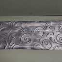 Silver Vines Magnetic Panel Decal,Metal Wave Flower Dishwasher Cover,Stainless Steel Pattern Dishwasher Sticker Kitchen Art Fridge Door Skin,Dishwasher Magnet Cover Home Decor Decal,Vinyl Sticker (0716-qtjy-sticker1-3)