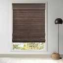 LazBlinds Cordless Bamboo Roman Shades, Privacy Blinds for Interior Windows, Room Darkening Roll Up Bamboo Blinds for Home & Patio, 34.5" W x 64" H, BDP-Espresso