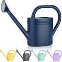 1 Gallon Watering Can for Indoor Plants, Garden Watering Cans for Outdoor Plant House Flower, Modern Plant Watering Can Large Long Spout with Sprinkler Head (Blue)