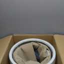 Fox & Fern 12" & 14.6" Large Planters (Set of 2) - Lightweight Fiberstone Matte White Plant Pots with Drainage Plug - Extra Large Planters for Indoor & Outdoor - Weather Resistant & UV Resistant