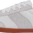 WHITIN Women's Wide Toe Box Barefoot Shoes | Fashion Suede Patchwork Design | Zero Drop Sole (White)