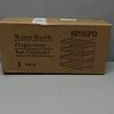 Stackable Water Bottle Organizer, Large Compartment Water Bottle Holder, 4 Tier Clear Water Bottle Organizer for Cabinet, Bottle Rack for Kitchen Organization and Storage - Hold 16 Bottles