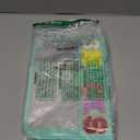 Snack Bag for Travel - Clear Chenille Varsity Letter Flat Pouch with Zipper, Waterproof Clear PVC&PU Preppy Patch Makeup Cosmetic tote Bags for Women (Green-Snacks)