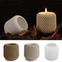 Flower Pot Succulent Candle Mold Resin Casting Silicone Molds for Home Decor & Candle Making Wave Spiral Mold (ehd-flowerpot-3729)