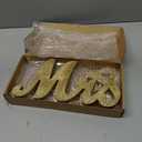 Mr Mrs Sign for Wedding Table, Mr and Mrs Wooden Letters, Large Mr. & Mrs. Party Decoration Items, Head Table Wedding Sign for Anniversary Party Valentine's Day Vintage Decor-Golden