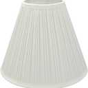Aspen Creative 59176A, Empire Uno Lamp Shade, Off White, 5" Top x 11.5" Bottom x 9.5" Slant Height, Slip UNO 33mm