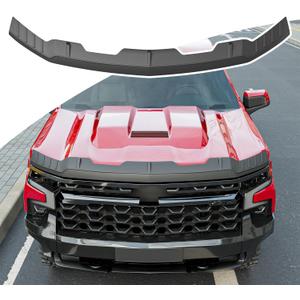 Hood Protector Compatible with 2019-2024 Chevy Silverado 1500 Hood Shield TPE Front Shield Deflector Replacement for 2019 2020 2021 2022 2023 2024 Chevy Silverado Accessories