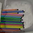 Lenwen 16 Pcs Mardi Gras Coloring Masks Color Your Own Mardi Gras Masks DIY Carnival Masquerade Craft Kits with Pens for Masquerade Birthday Classroom Activities Party Supplies(Carnival)