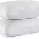 puredown Goose Feather Down Sleeping Pillow Soft Bed Pillow for Sleeping with 100% Cotton Shell Set of 2 Queen Size