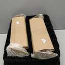 Greenstell Vanity Stool Chair Faux Fur with Storage, 15.7"L x 11.8"W x 19.4"H Soft Ottoman 4 Metal Legs with Anti-Slip Feet, Furry Padded Seat, Modern Multifunctional Chairs for Makeup, Bedroom Black