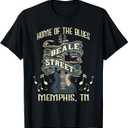 Home of The Blues Beale Street Memphis - Musician Guitarist T-Shirt, L