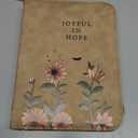 Bible Cover Case, Premium, Leather Carrying Case with Handle&Zippered Pocket for Standard Size and Bible Accessories, Large Bible Bag, Ideal Gift for Women Men Lady Girls (Brown)