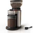 KRUPS Flat Burr Coffee Grinder Electric, 18 Adjustable Grind Settings, 2-20 Cups per Grind, Single Touch, Coffee Bean and Spice Grinder, Stainless Steel, Black