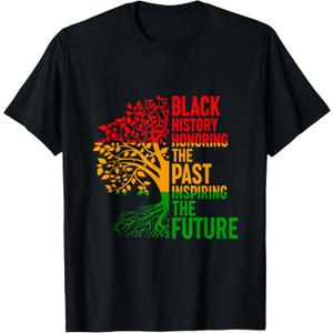 Black History Honoring Past Inspiring Future Men Women Kids T-Shirt 8T