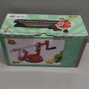 Apple Peeler, Stainless Steel Apple Corer Slicer Peeler, Durable Heavy Duty Die Cast Magnesium Alloy Apple Peeler Slicer Corer(Deep red)