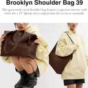 COACH Brooklyn Shoulder Bag 39, B4/Maple, 15.25 x 4.75 x 17 in