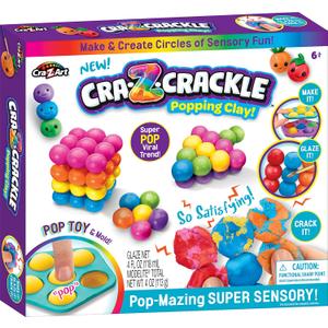 CRA-Z-Crackle Clay Pop-Mazing Super Sensory Activity Kit for Ages 6 and Up