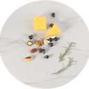 16 Inch Natural White Marble Cutting Board for Kitchen Countertop