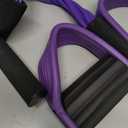 Multifunction Tension Rope, 6-Tube Elastic Yoga Pedal Puller Resistance Band, Natural Latex Tension Rope Fitness Equipment, for Abdomen/Waist/Arm/Leg Stretching Slimming Training (Purple)