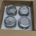 8 oz Mason Jars 4 Pack，Small Glass Containers with Lids，8oz Mason Jars with Lids, Canning Jars, The set includes wooden spoons, 2 stickers, and a purple pen，Ideal for jams, spices, candy