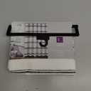 Lush Decor Shower Curtain Farmhouse Stripe, 72" x 72", Black